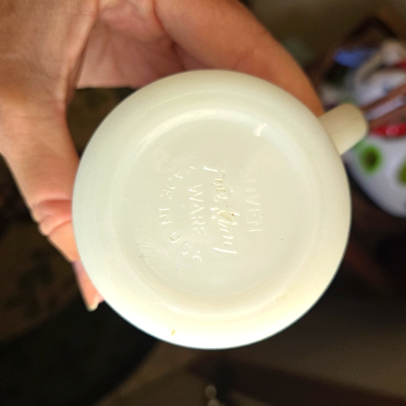 VTG Fire King Mallard Duck Game Birds Milk Glass Coffee Tea Mug Cup - Picture 3 of 3